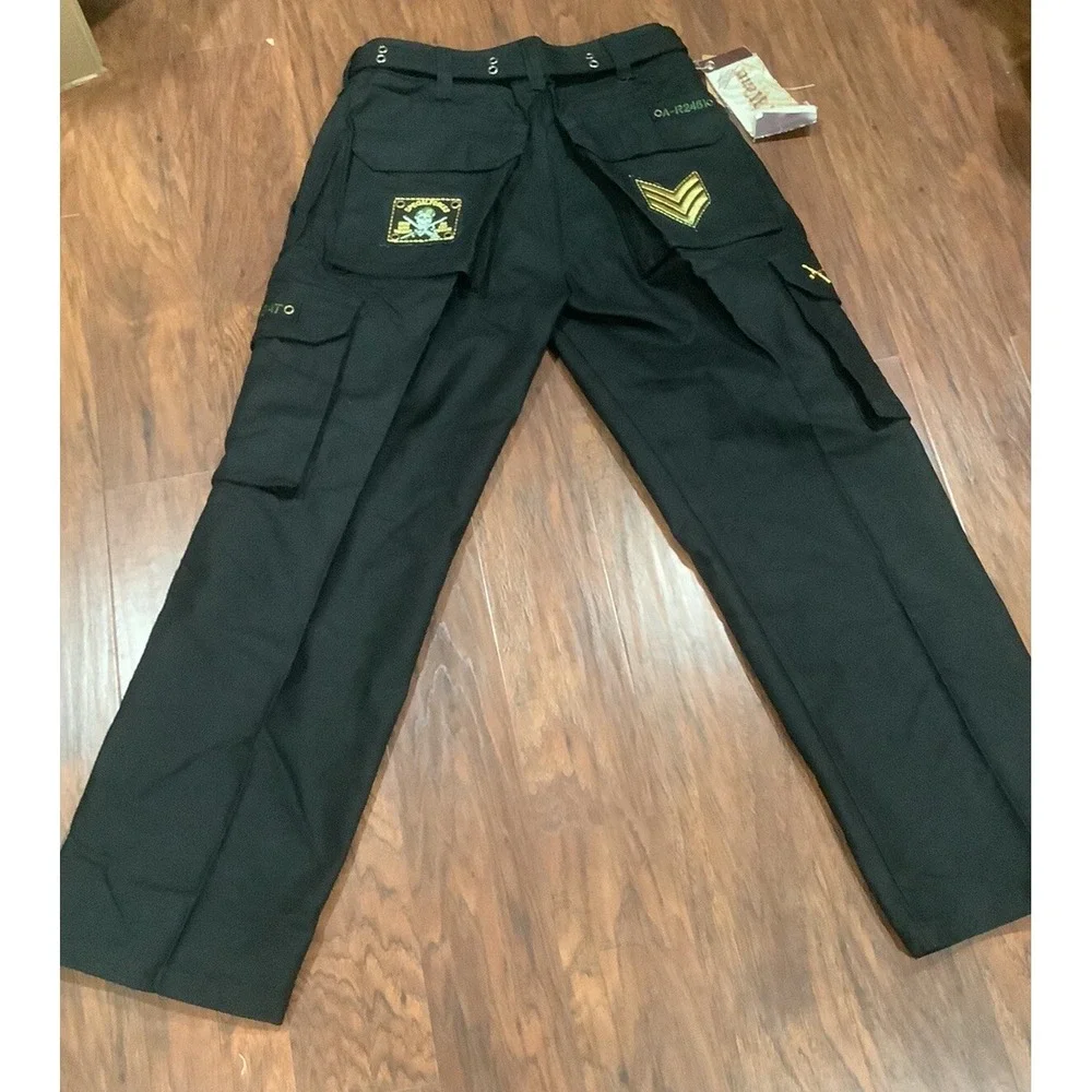 Vntg Regal Jeans Authentic Denim Men's Size 32US Combat With Military Patches
